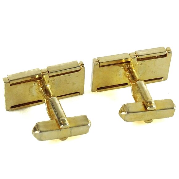 Swank Vintage 1950s Neo-Gram Cufflinks Letters RZ Initials Monogram Personalized - Picture 2 of 2